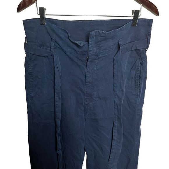 Mother Pants With Strap Belt Navy 29 - Picture 2 of 7